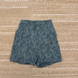 BuffBunny Blue Camouflage Bike Shorts